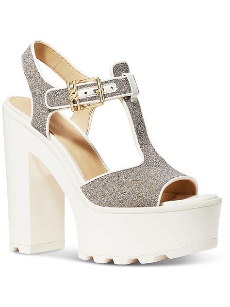 sinead shoes michael kors|Sinead Leather Platform Sandal .